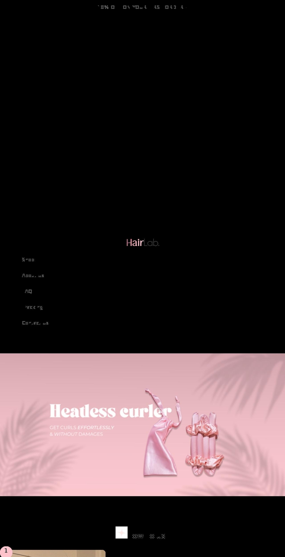 hairlabstudio.com shopify website screenshot