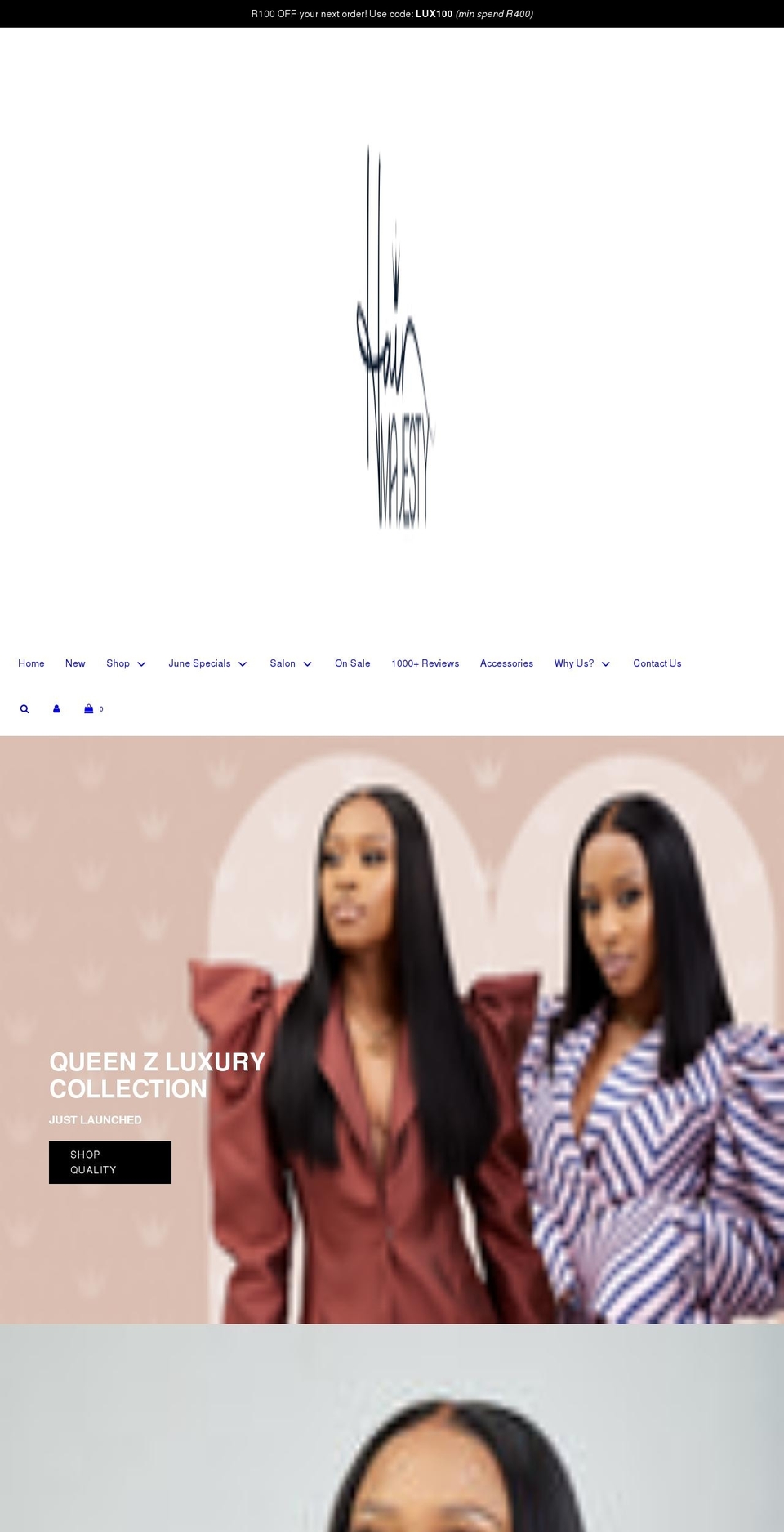 hairmajesty.co.za shopify website screenshot