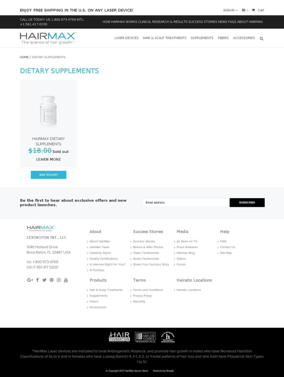 tryhairmax-new Shopify theme site example hairmaxvitamins.com