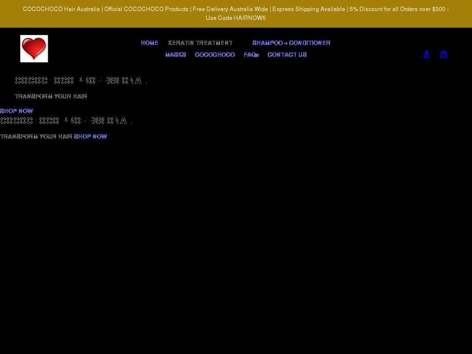 hairnowaus.com shopify website screenshot