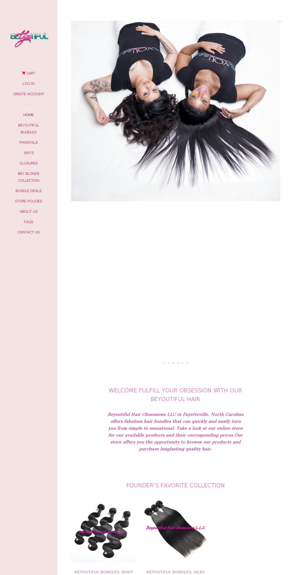 hairobsessions.net shopify website screenshot