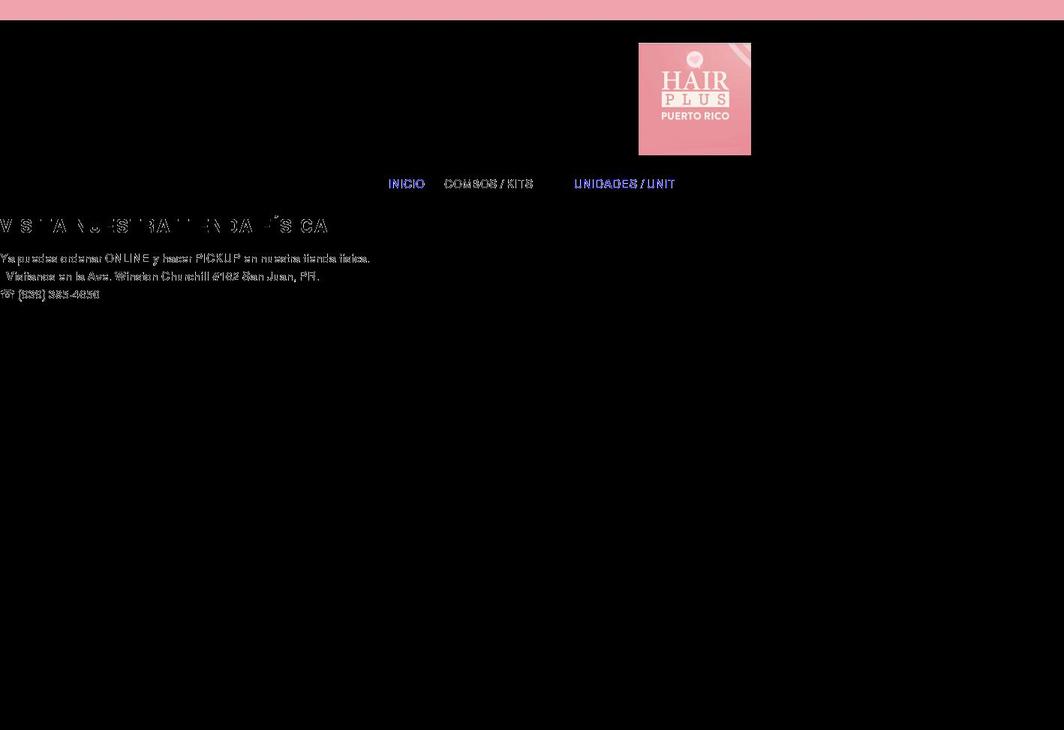 hairpluspr.com shopify website screenshot