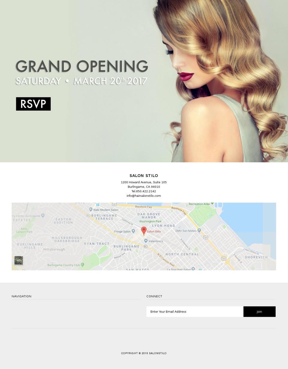 hairsalonstilo.com — Shopify storefront screenshot