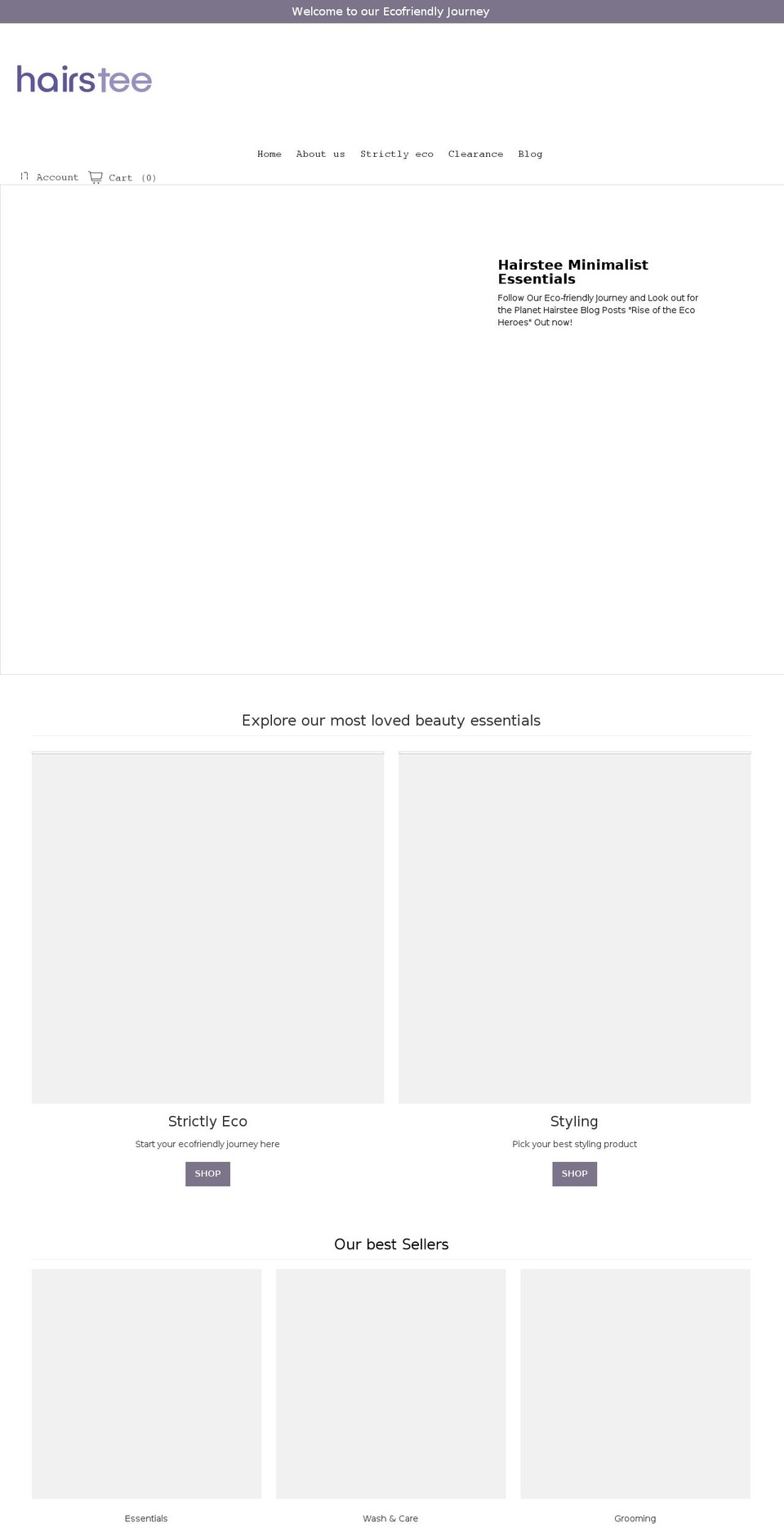 hairsteestore.com shopify website screenshot