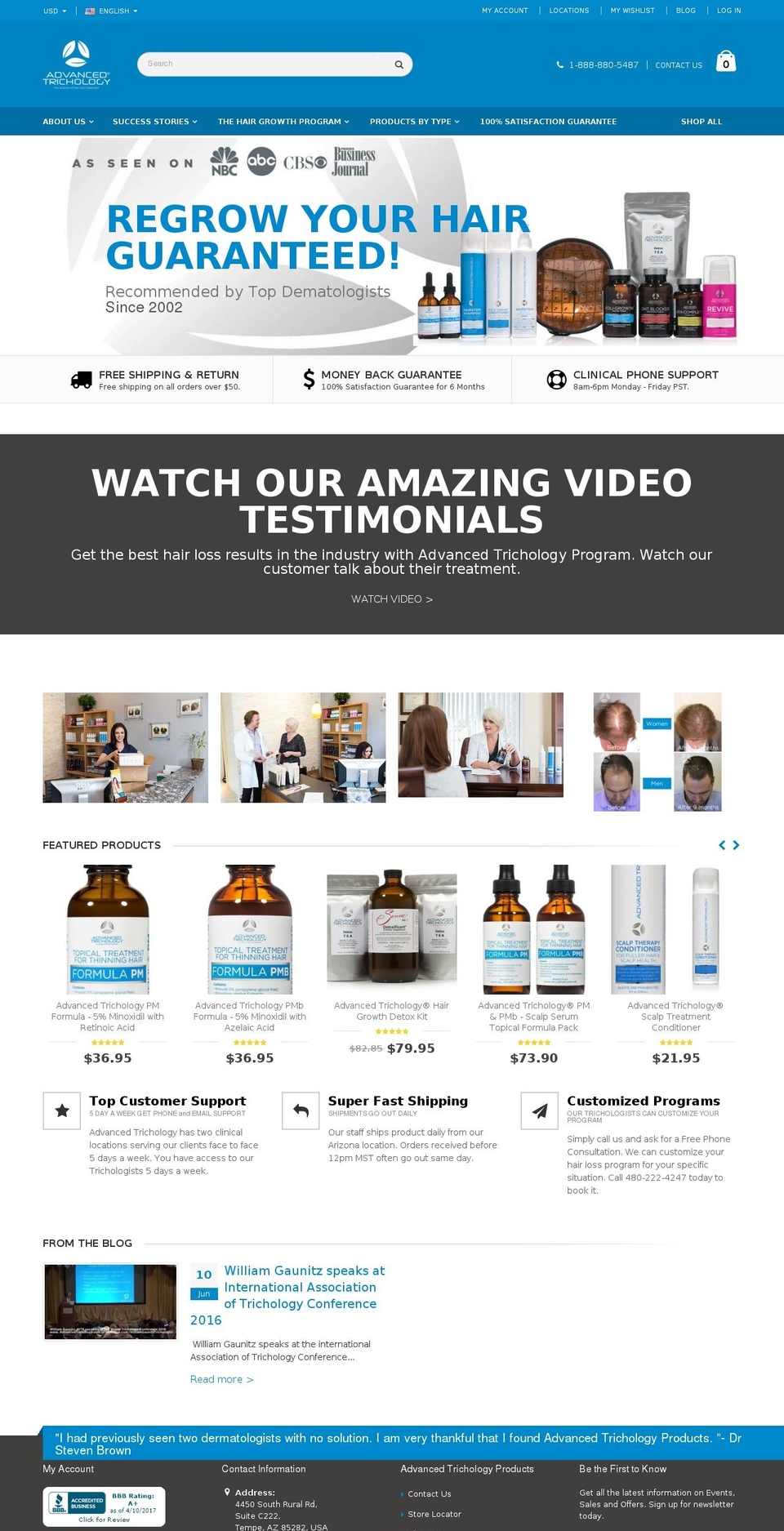 hairstem.com shopify website screenshot