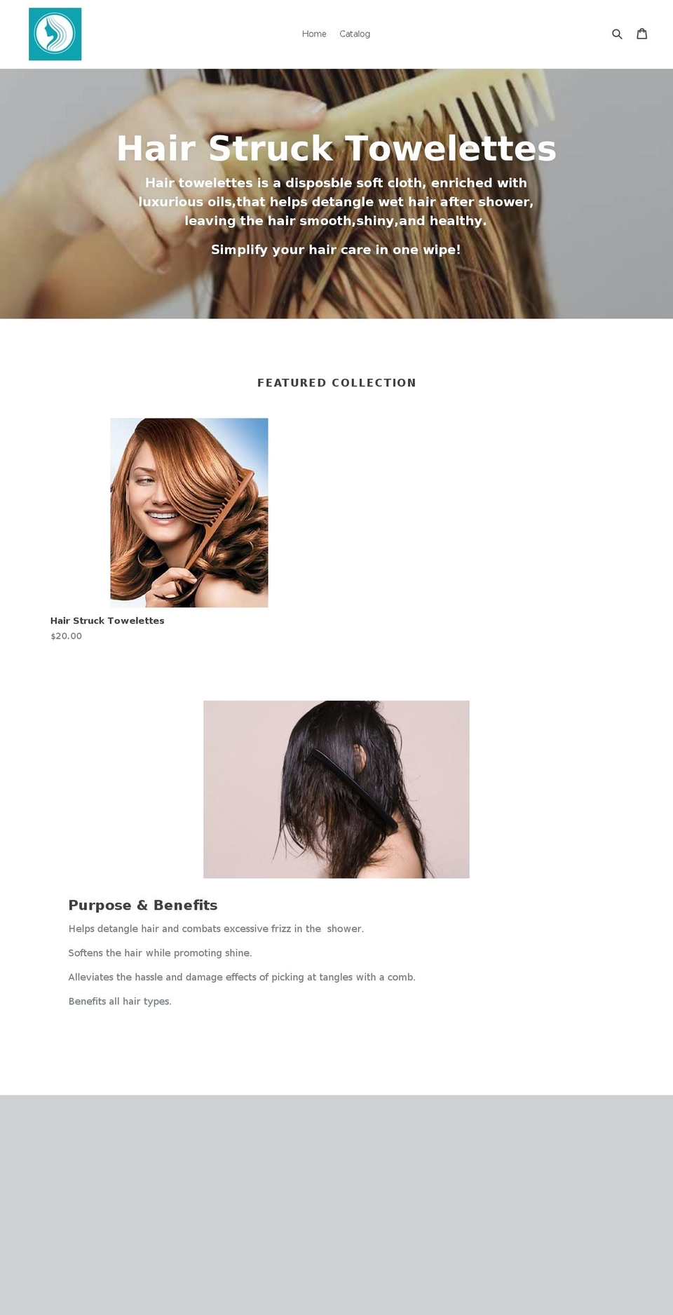 hairstruck.com — Shopify storefront screenshot
