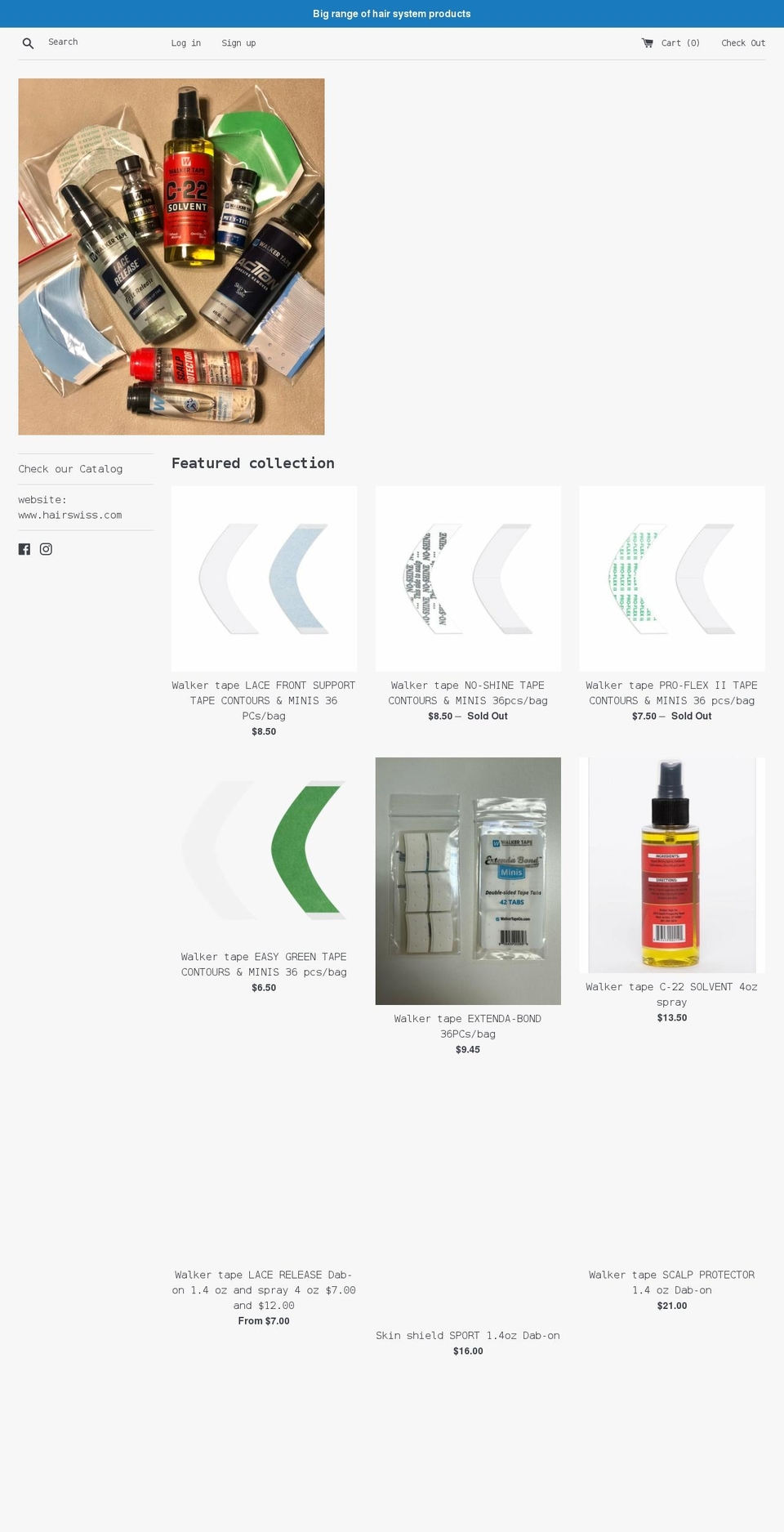 hairswiss.com shopify website screenshot