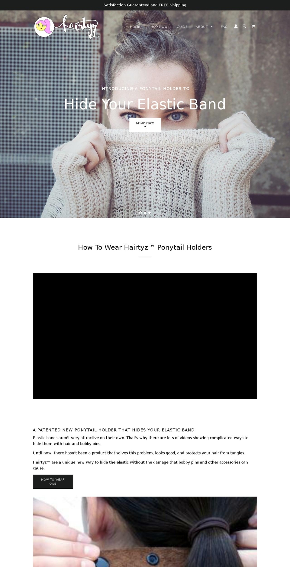 hairtyz.com shopify website screenshot