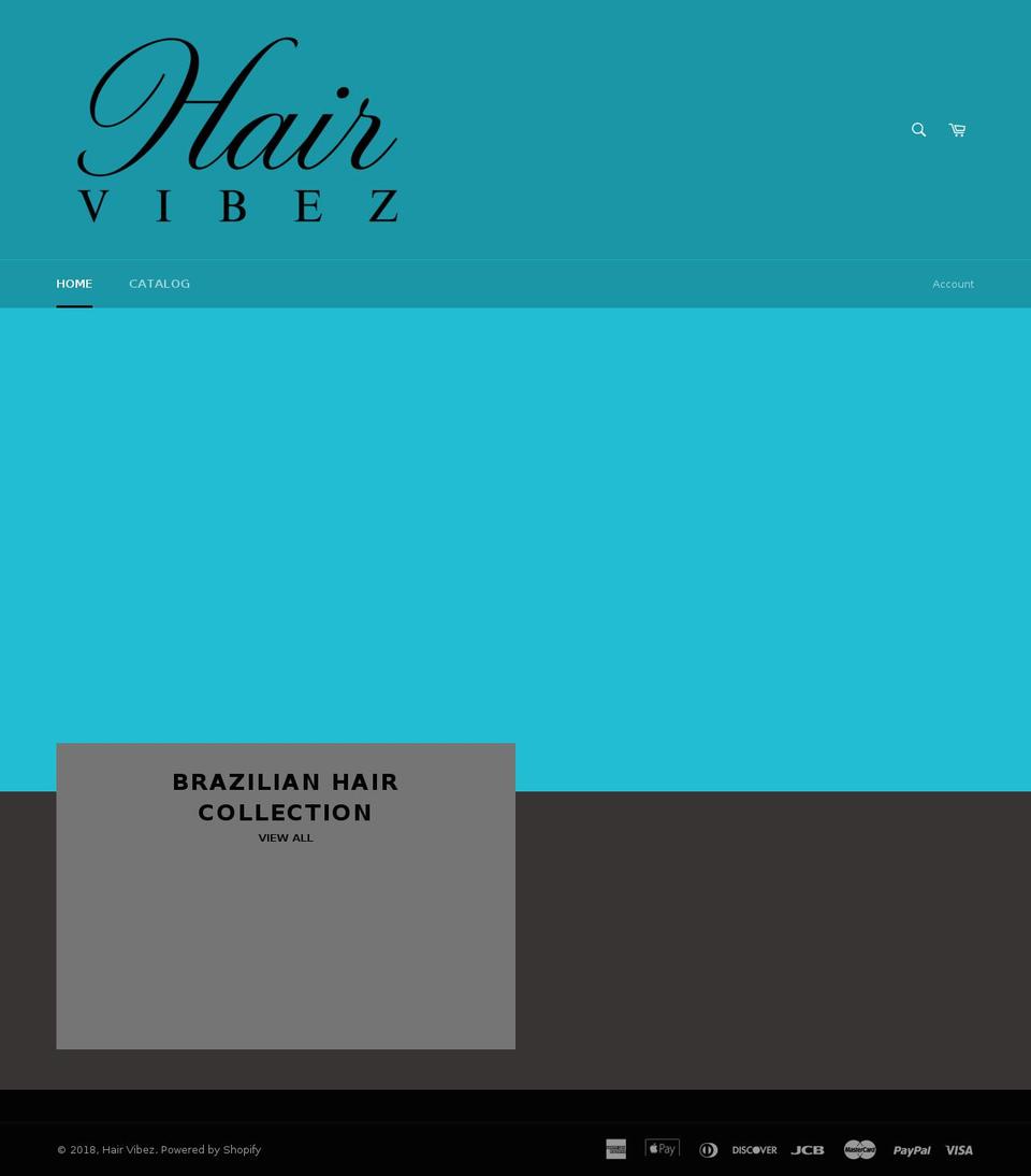 hairvibez.com — Shopify storefront screenshot
