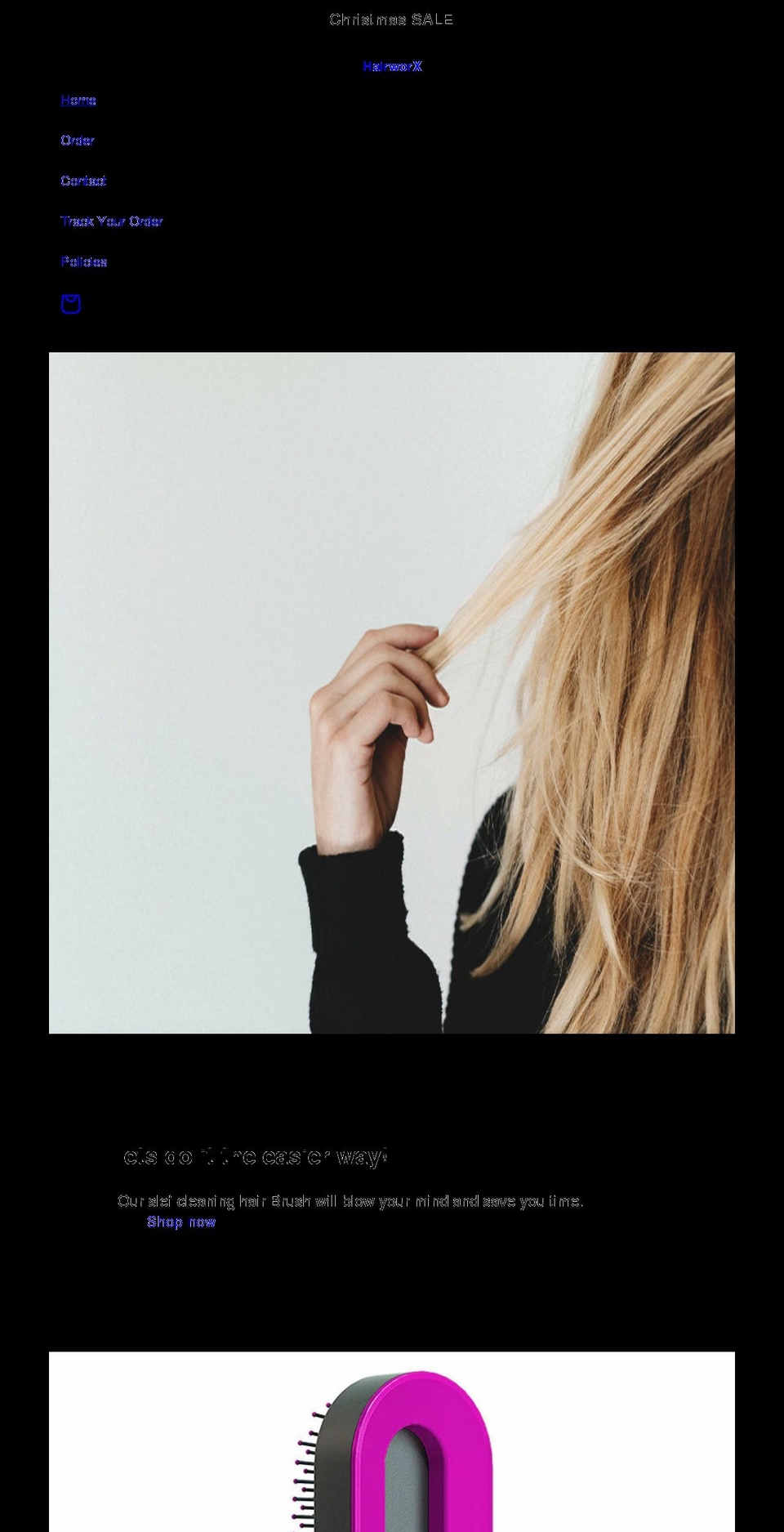 hairworx.net shopify website screenshot