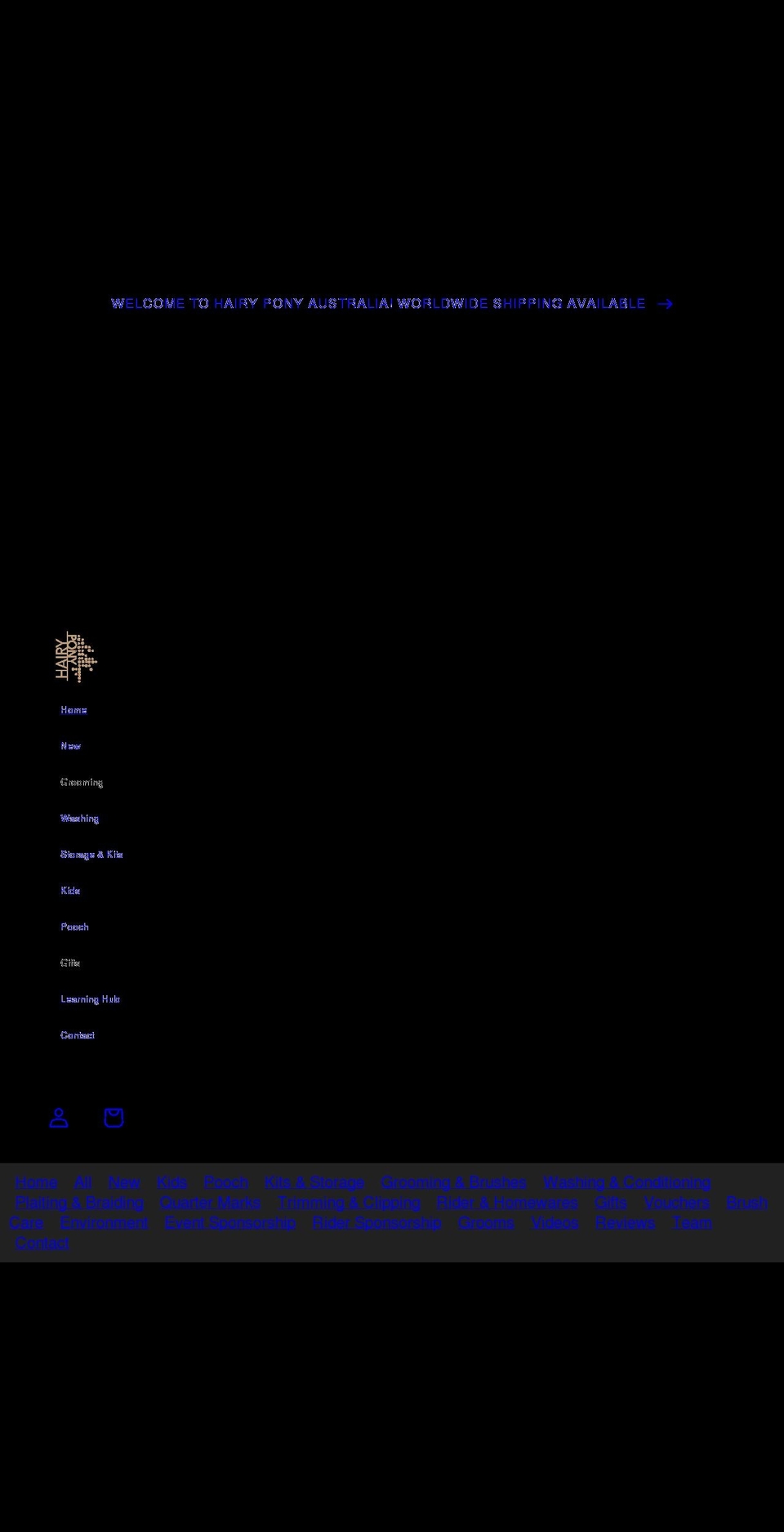 hairypony.com.au shopify website screenshot