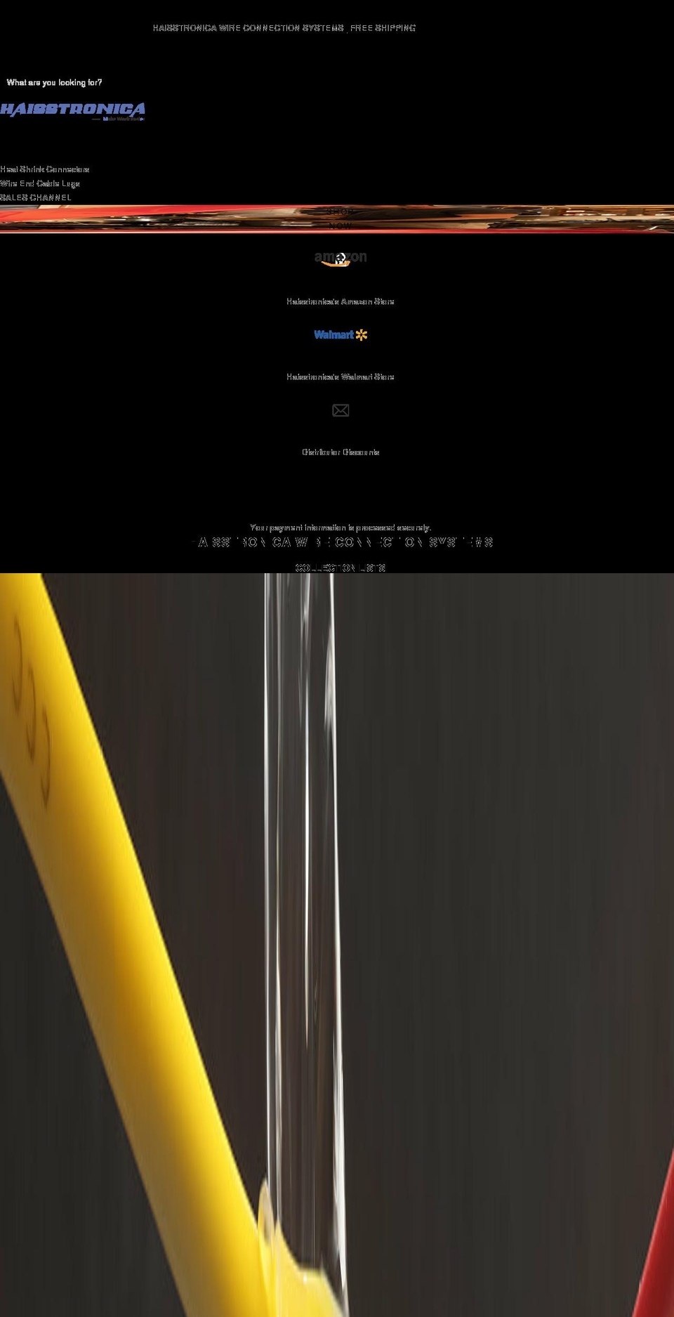 haisstronica.com shopify website screenshot