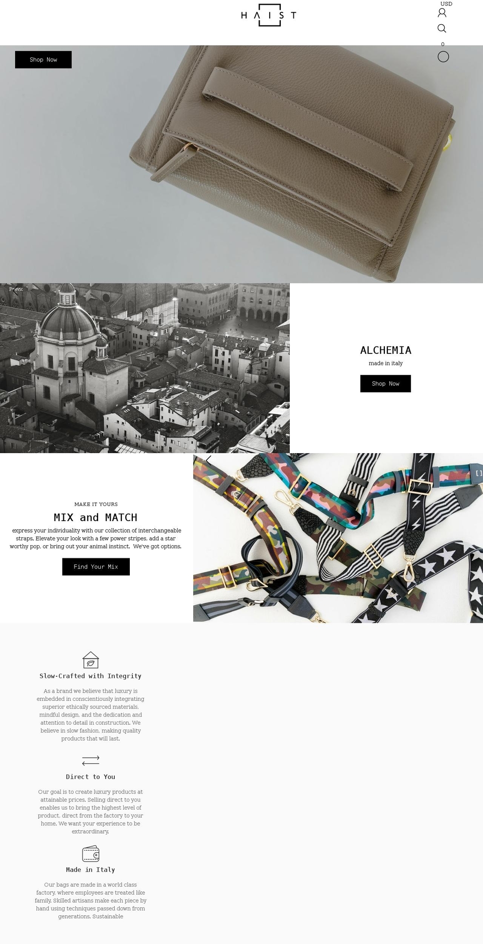 haistdesigns.com shopify website screenshot
