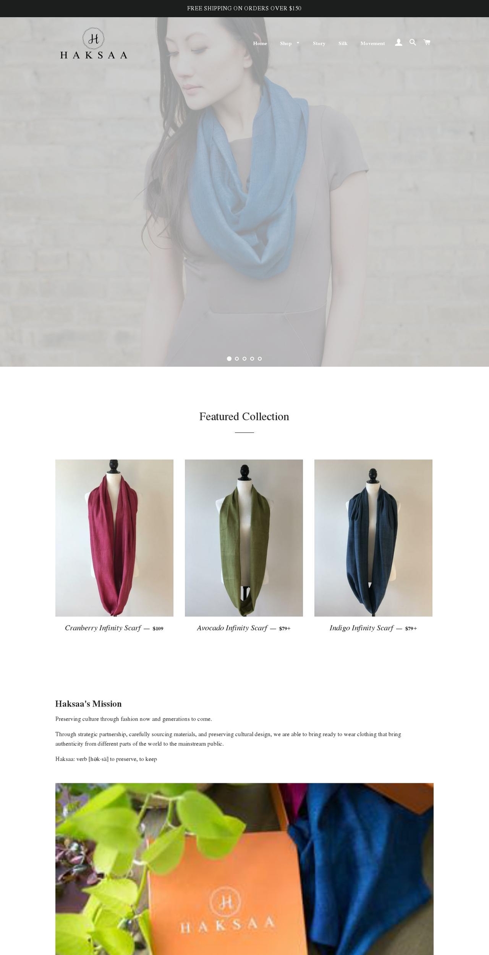 haksaa.com — Shopify storefront screenshot