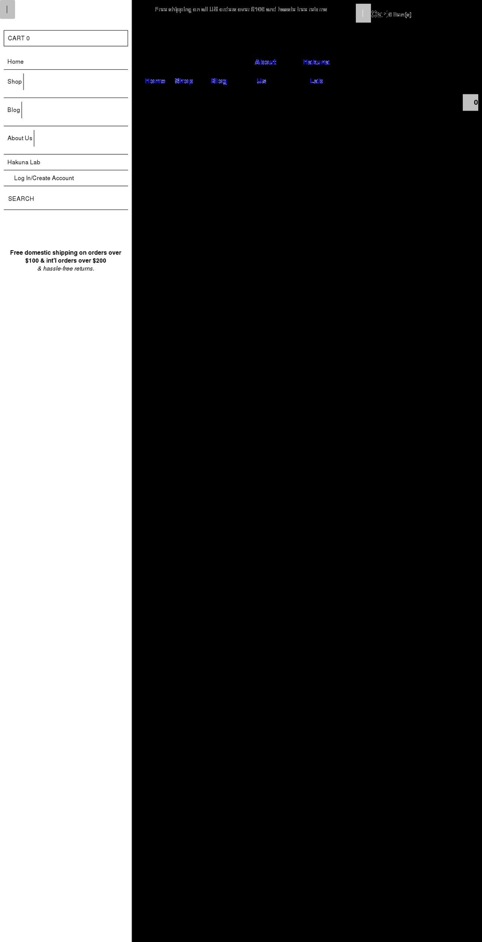 hakunawear.com — Shopify storefront screenshot