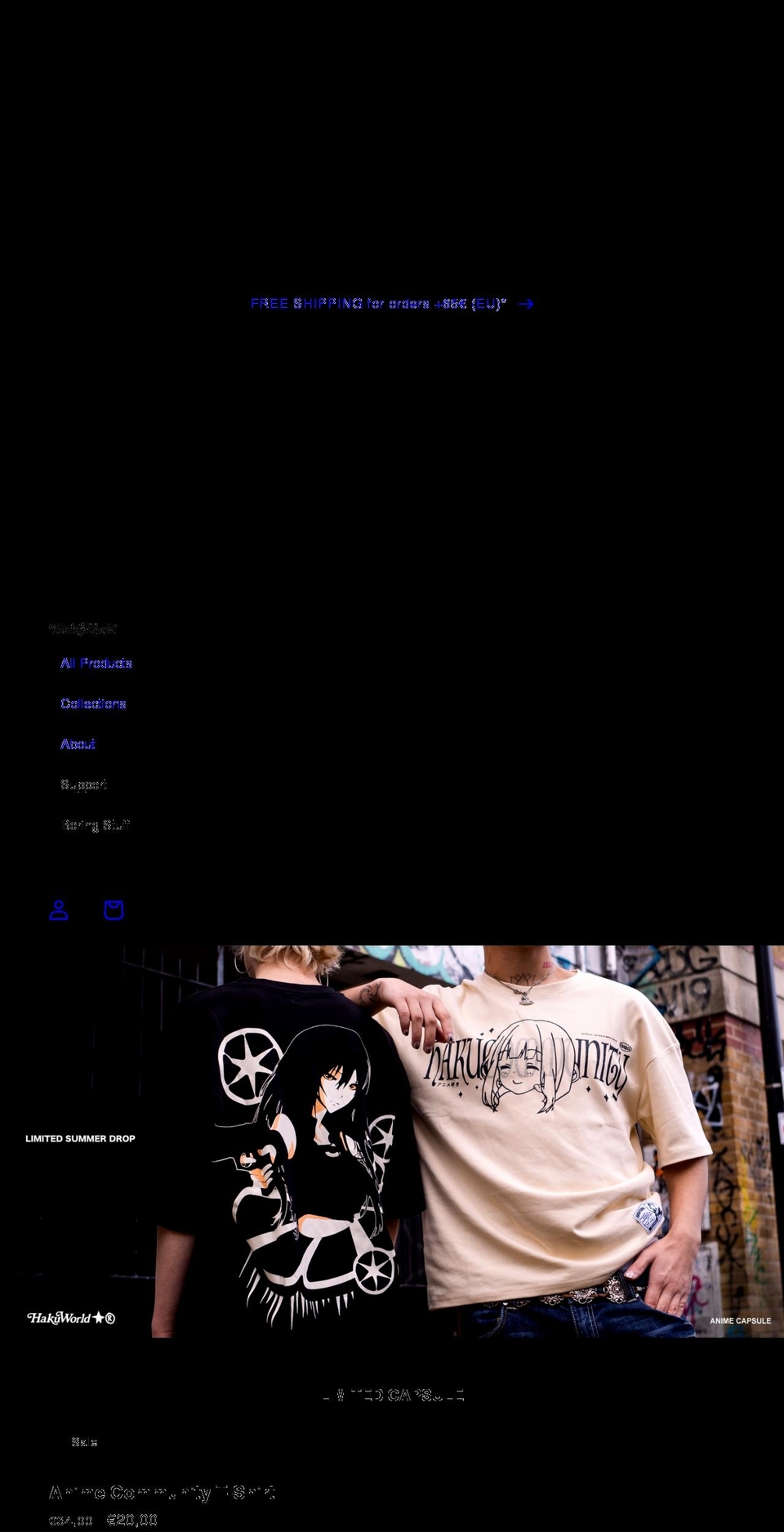 hakuworld.com shopify website screenshot