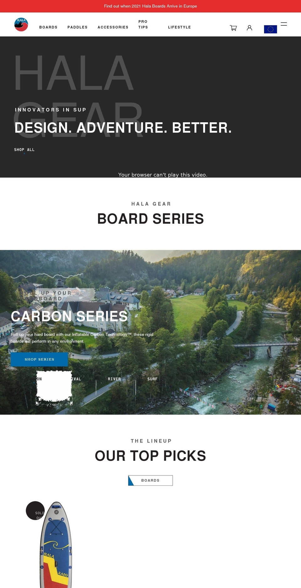 halageareurope.com shopify website screenshot