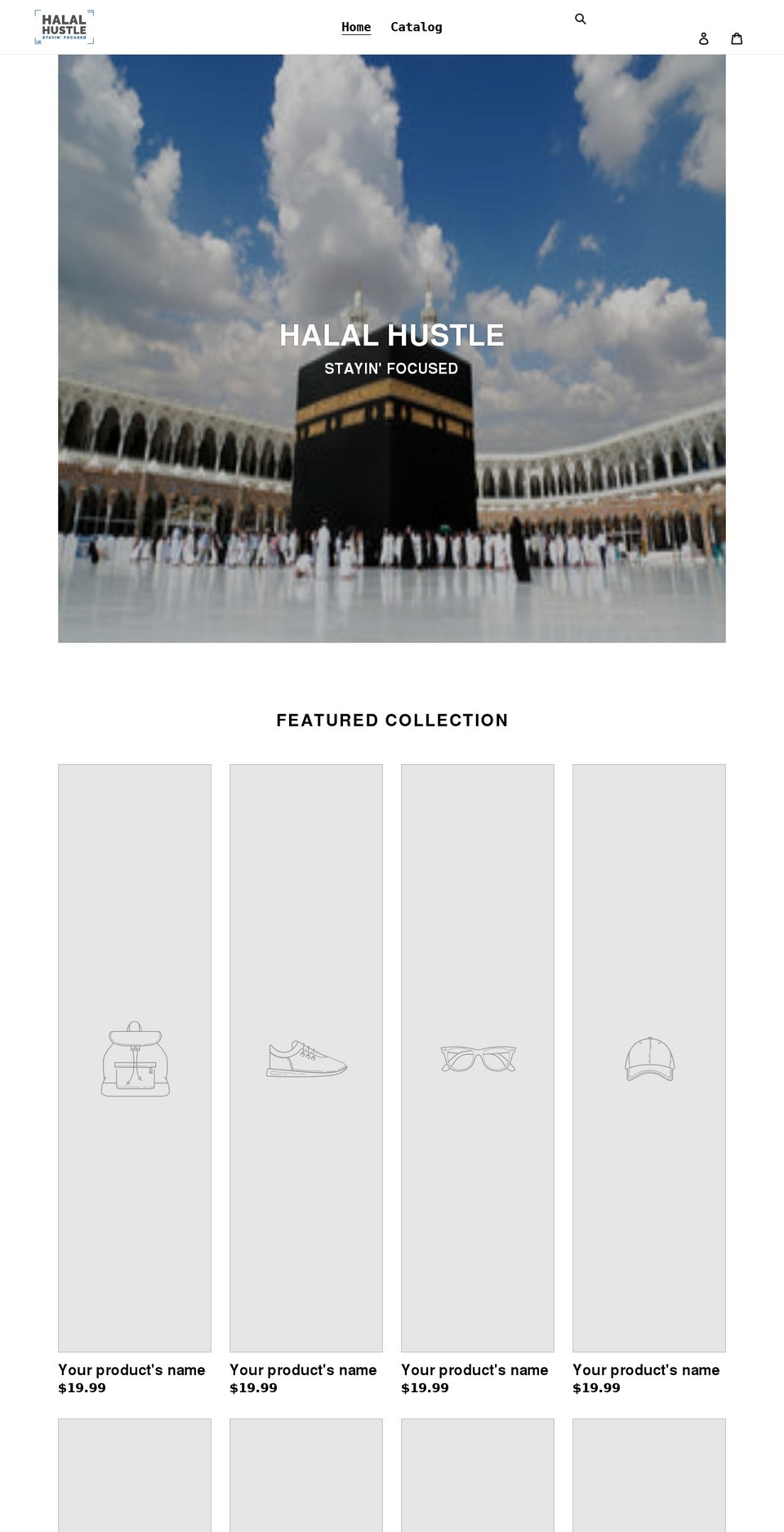 halalhustle.shop shopify website screenshot