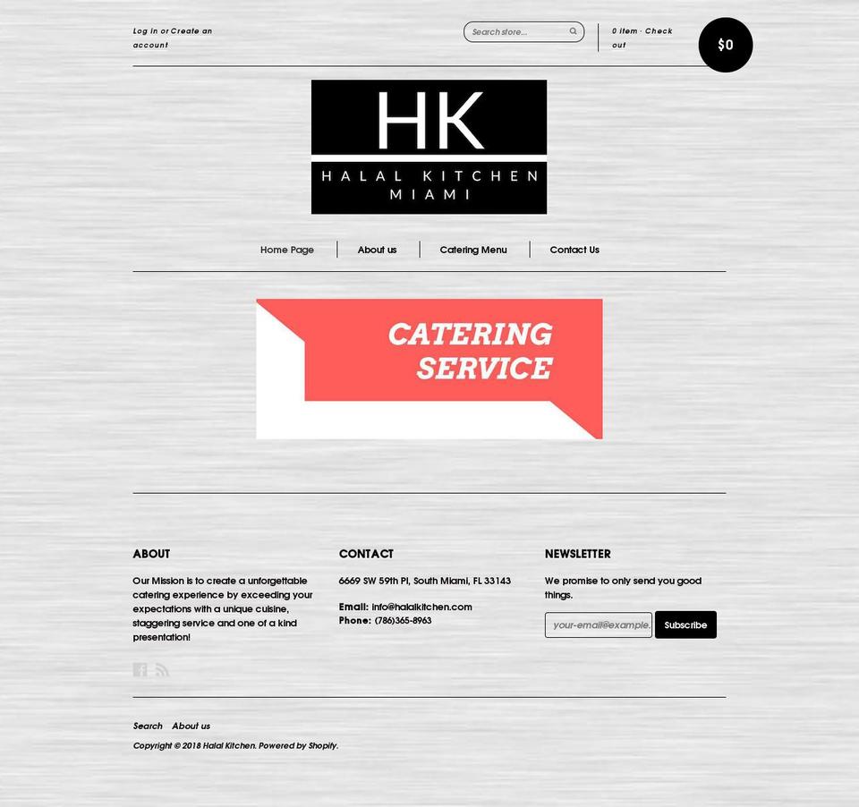 halalkitchenmiami.com — Shopify storefront screenshot