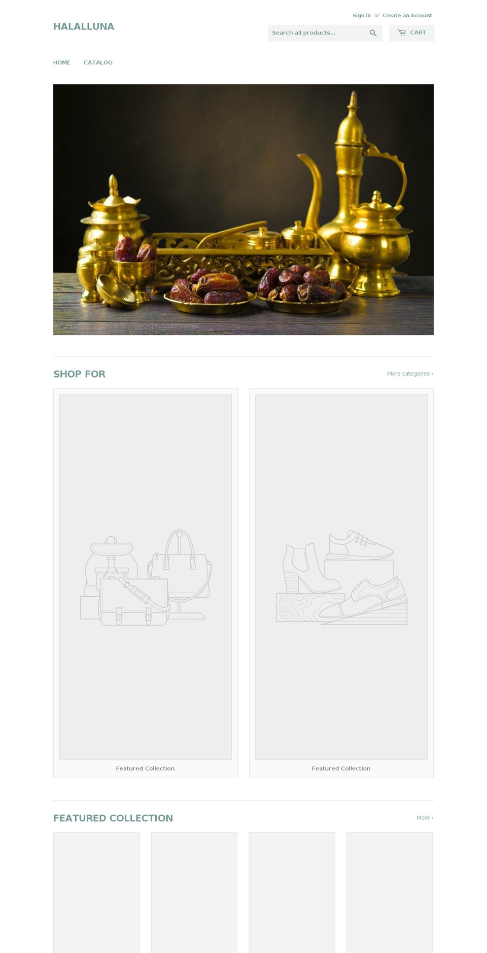 halalluna.com — Shopify storefront screenshot