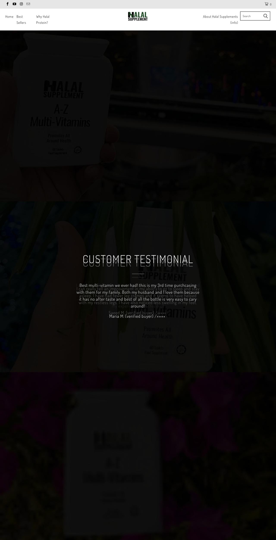CT Supplement Shopify theme site example halalproteins.com