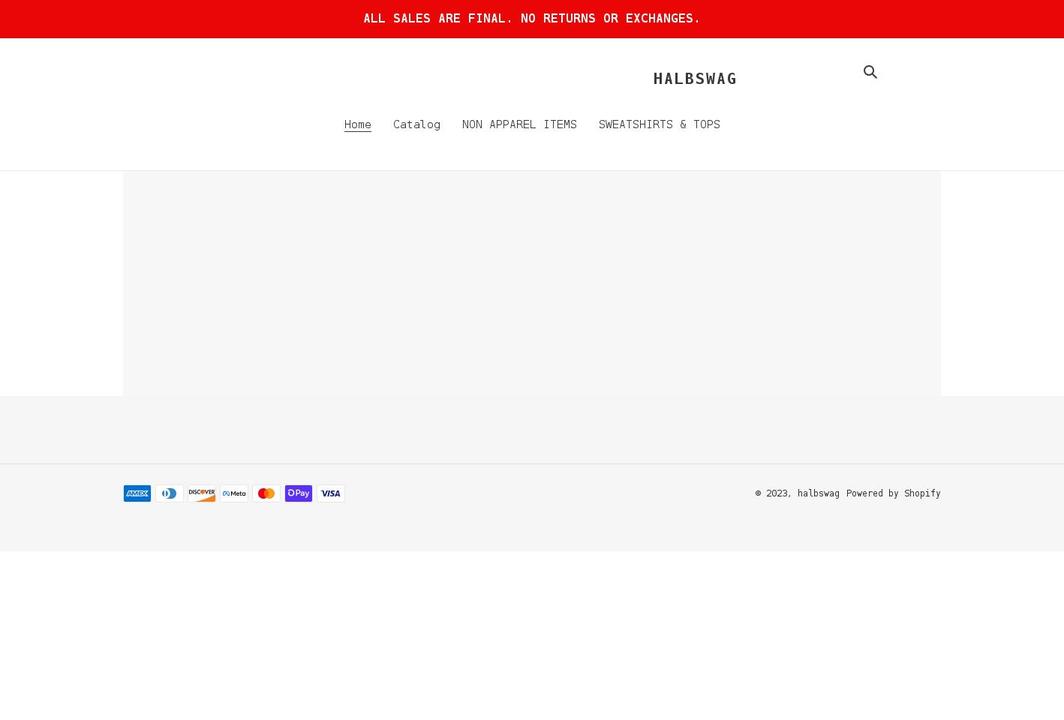 halbswag.com shopify website screenshot