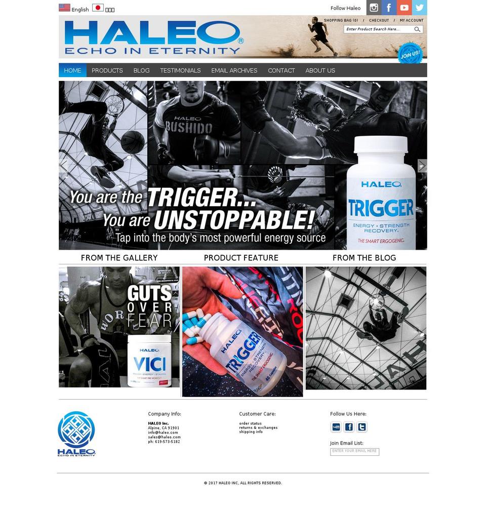 haleobjj.com shopify website screenshot