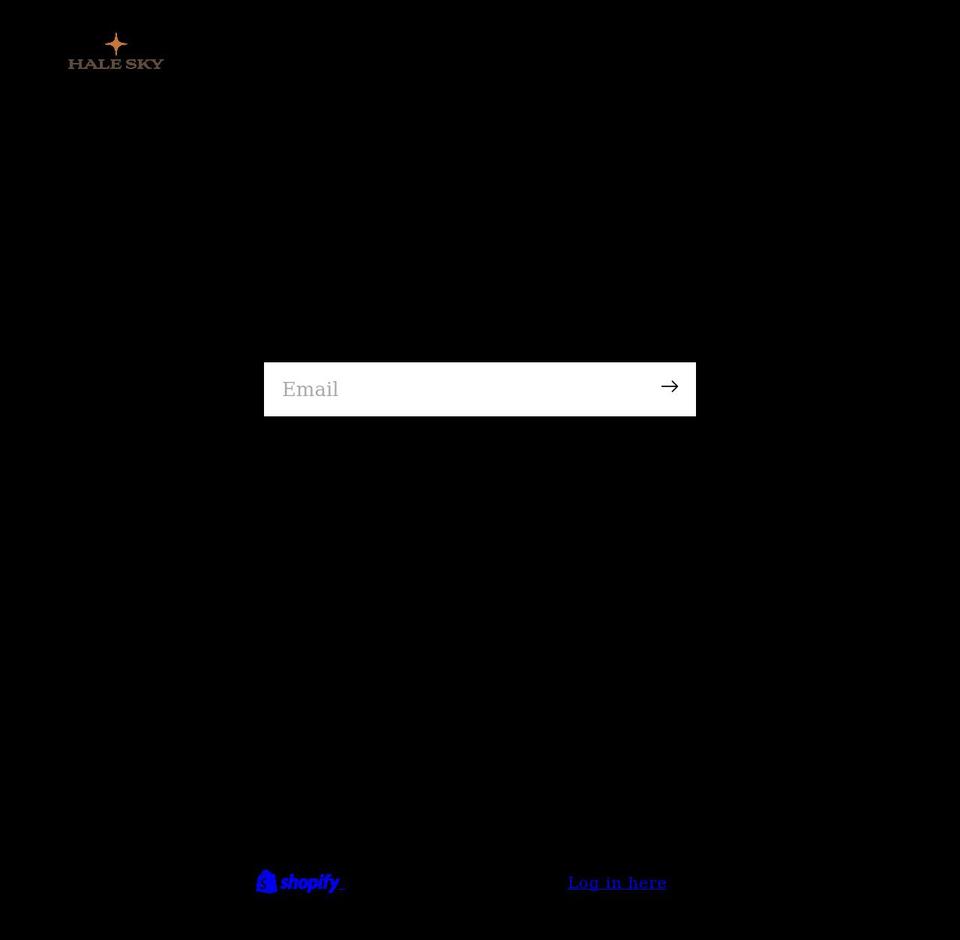 halesky.com shopify website screenshot