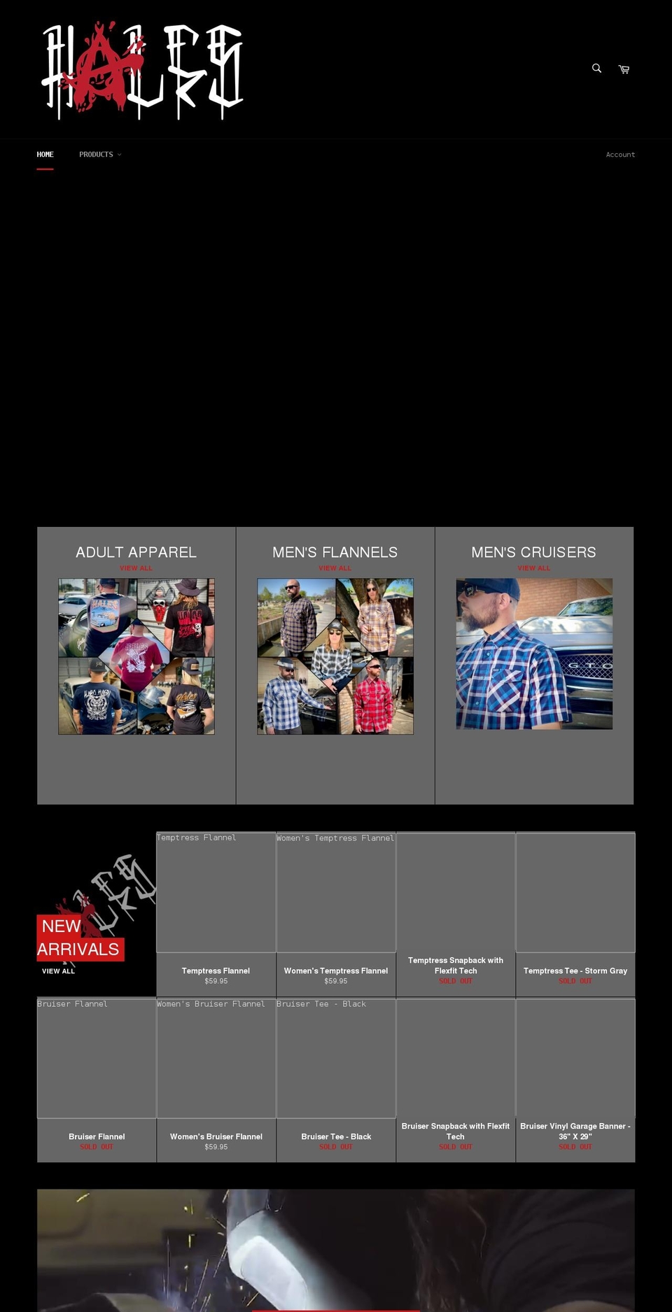 halesspeedshop.com shopify website screenshot