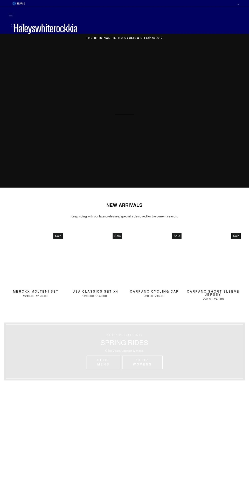 haleyswhiterockkia.com shopify website screenshot