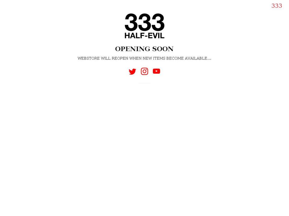 half333vil.com — Shopify storefront screenshot