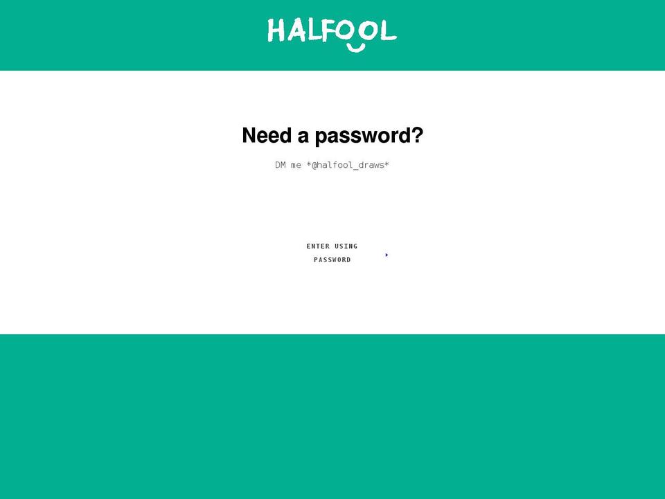 halfool.com shopify website screenshot