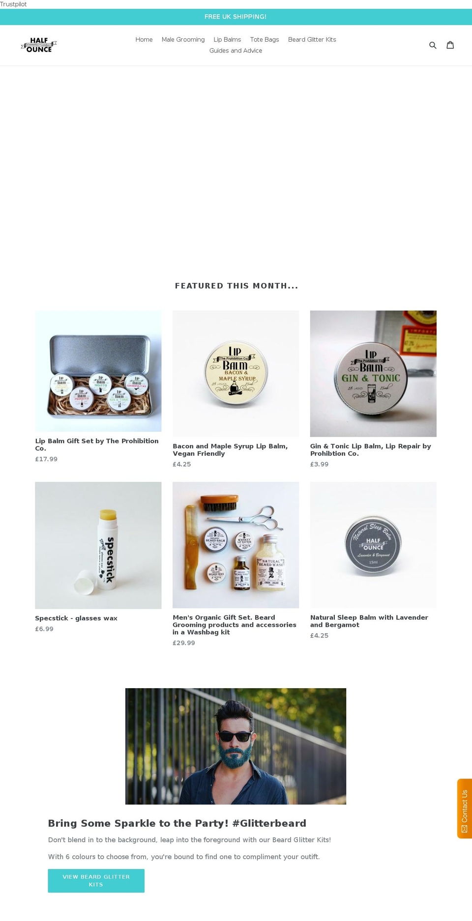 halfounce.co.uk shopify website screenshot