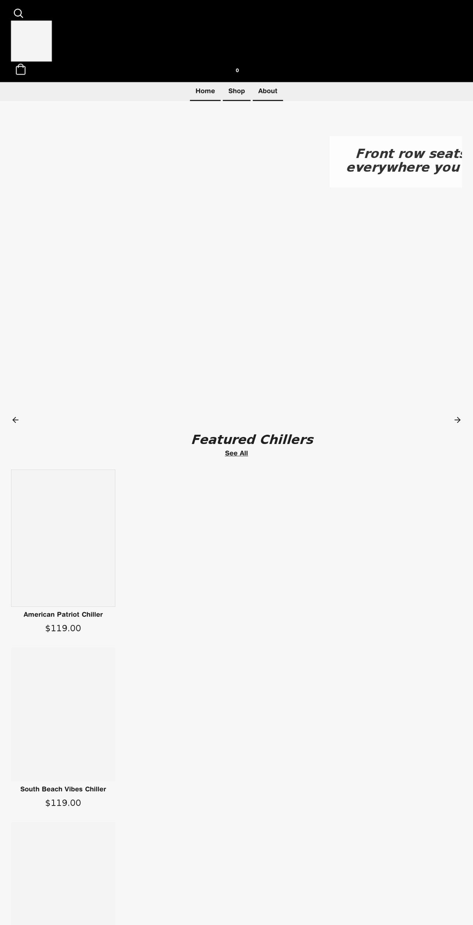 halftimechiller.com shopify website screenshot