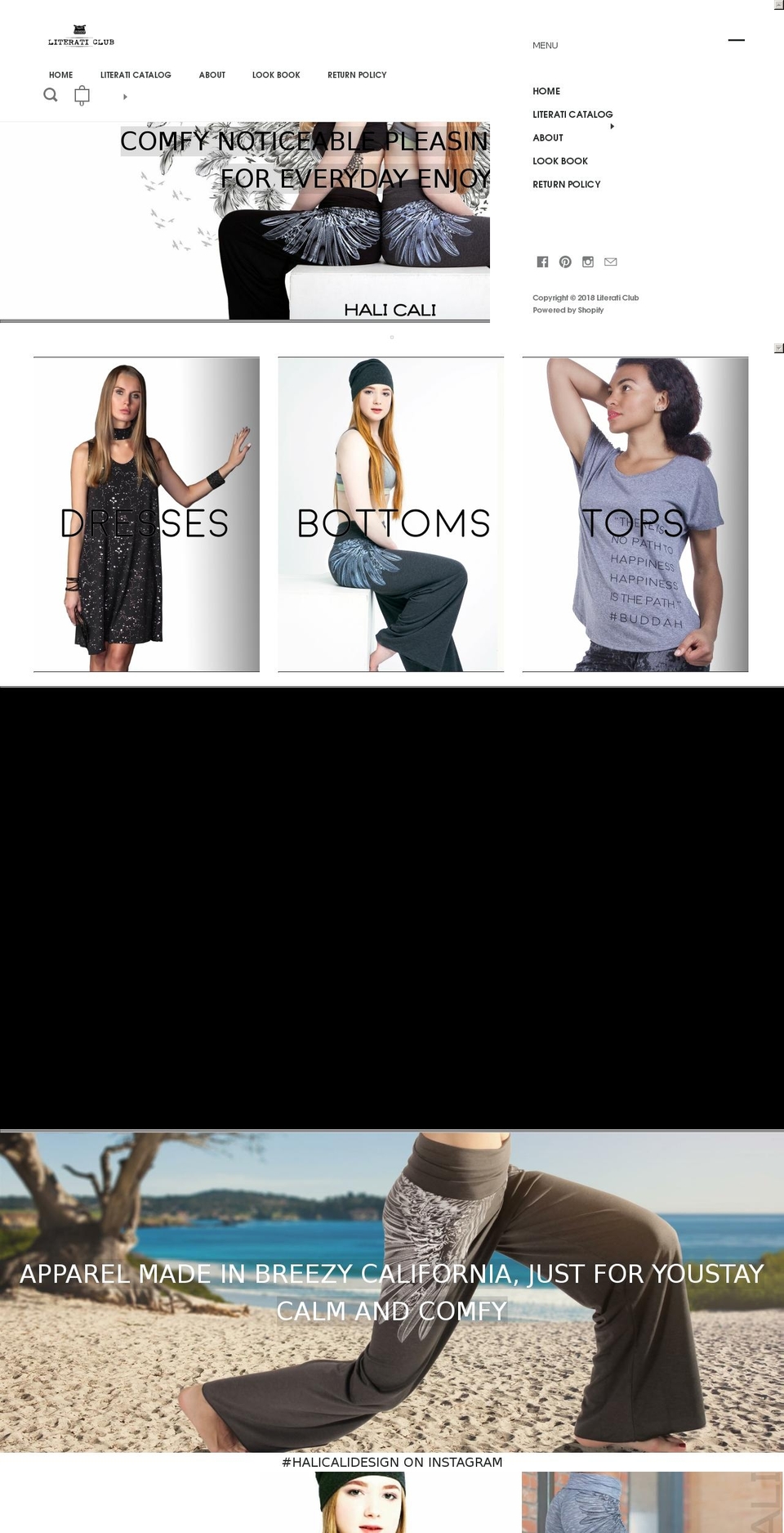 halicali.com — Shopify storefront screenshot