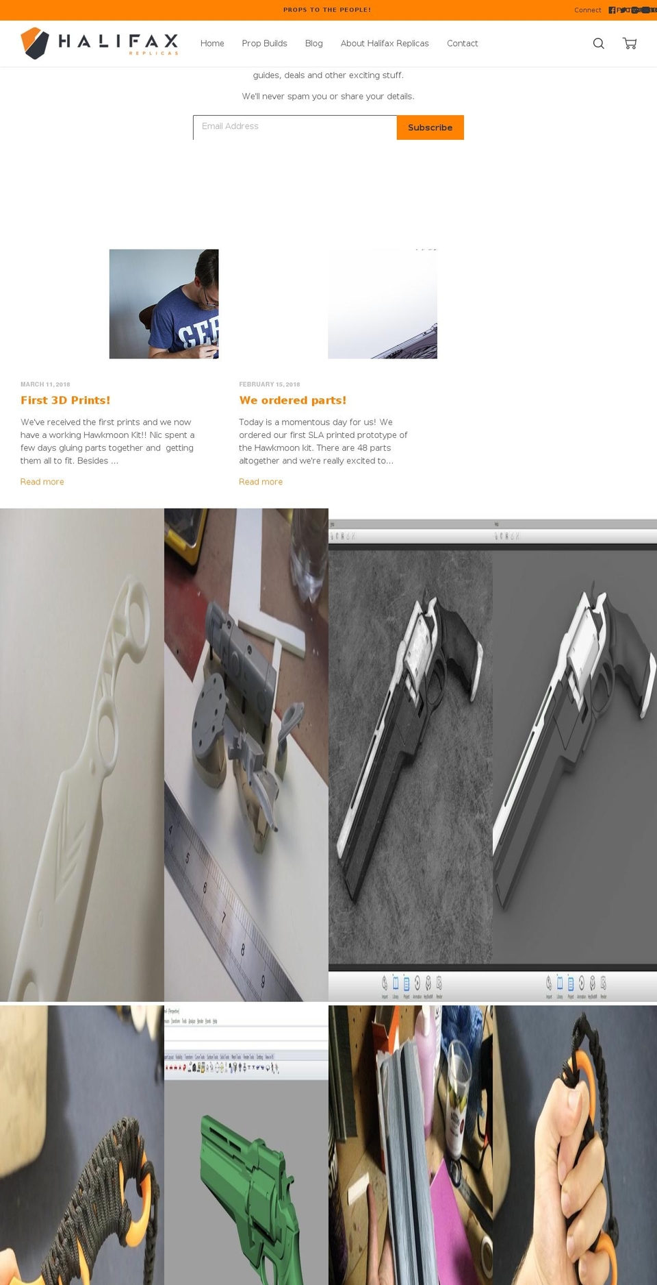 halifaxreplicas.com — Shopify storefront screenshot