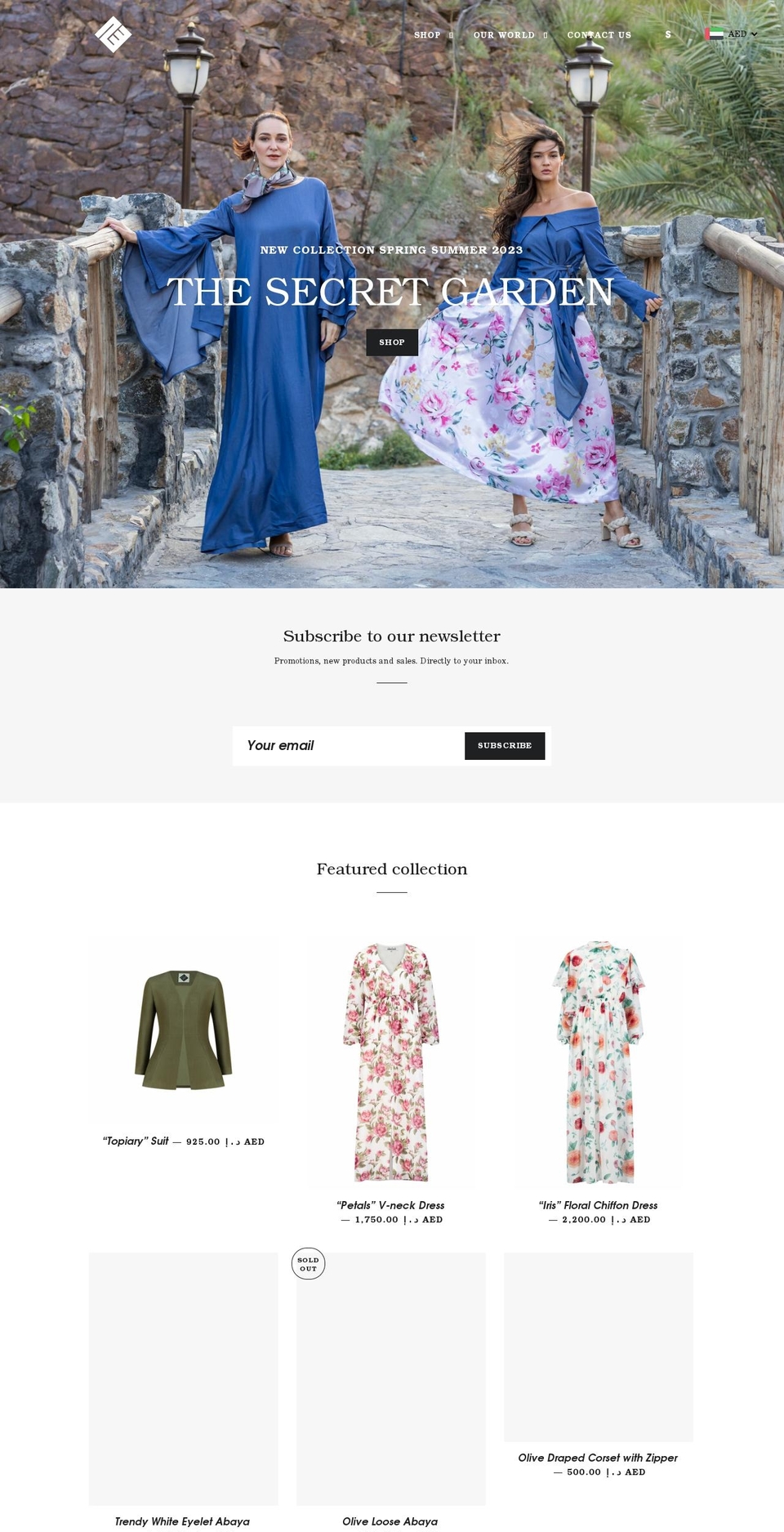 halimaseemba.ae shopify website screenshot