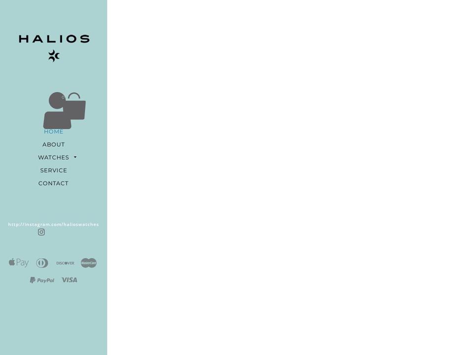 halios.myshopify.com — Shopify storefront screenshot
