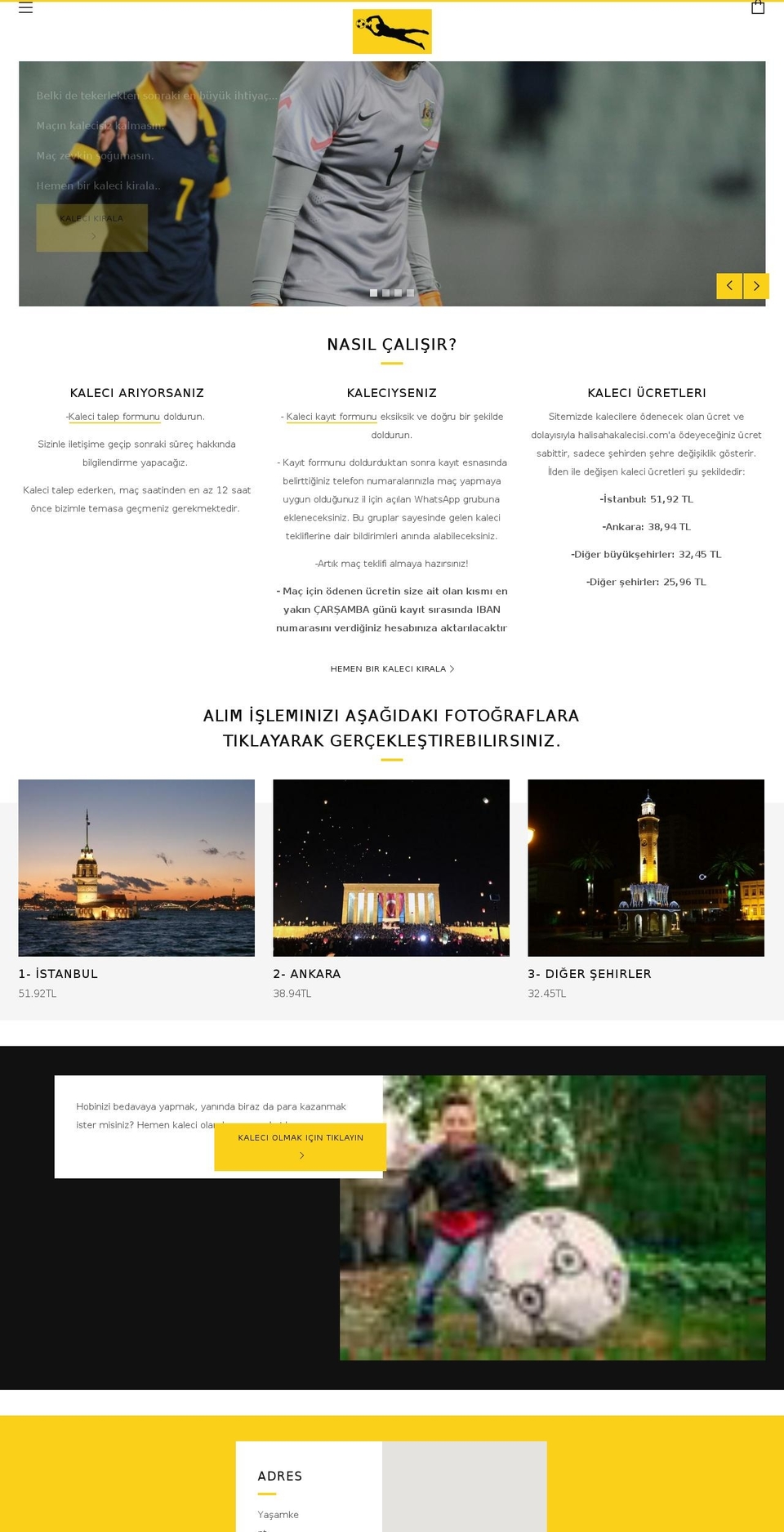 halisahakalecisi.com — Shopify storefront screenshot