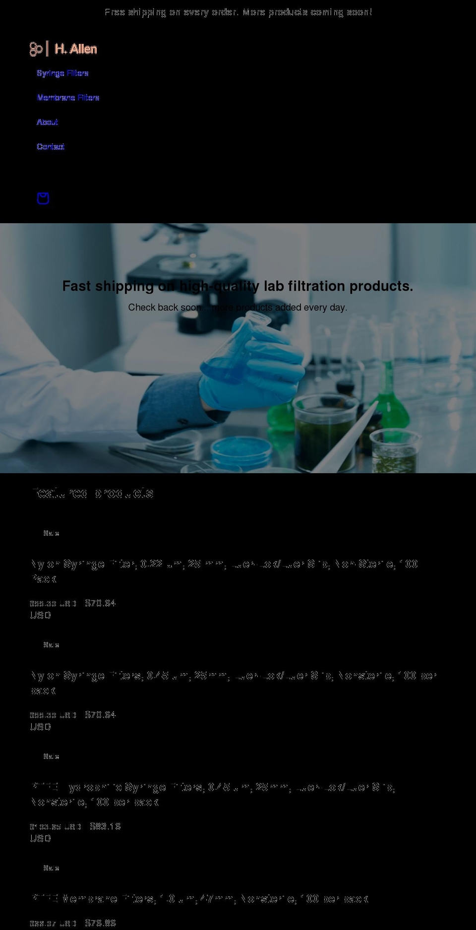hallallen.com shopify website screenshot