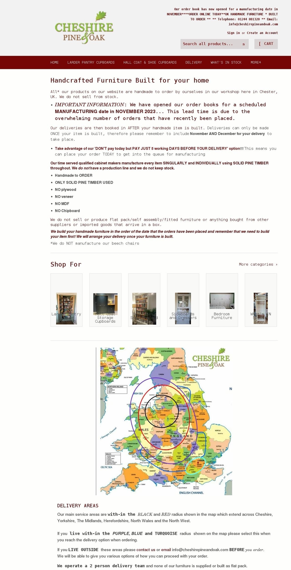 hallandlarder.com shopify website screenshot