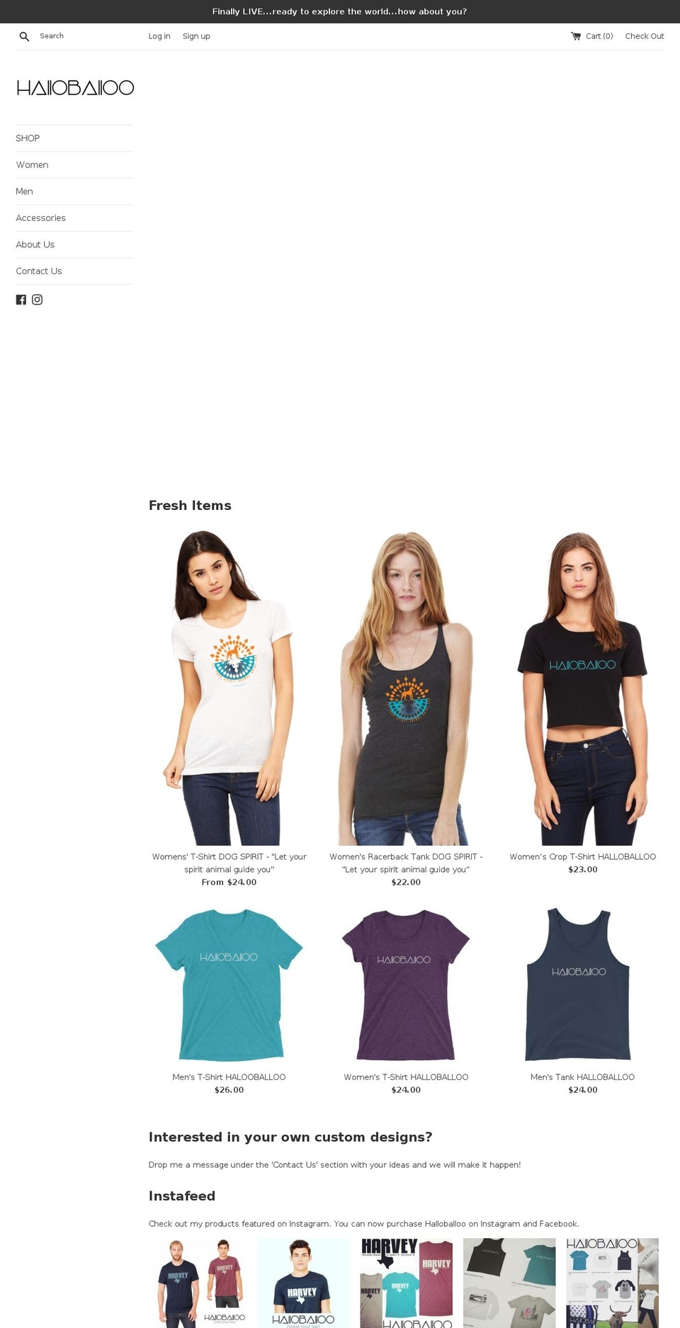 halloballoo.com — Shopify storefront screenshot