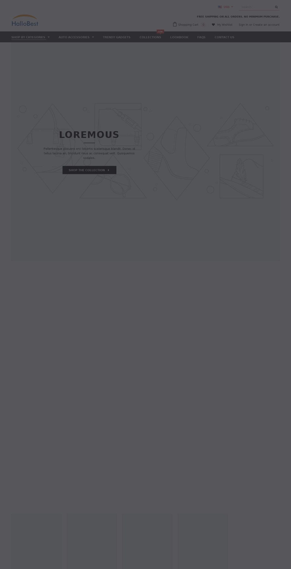 hallobest.com shopify website screenshot