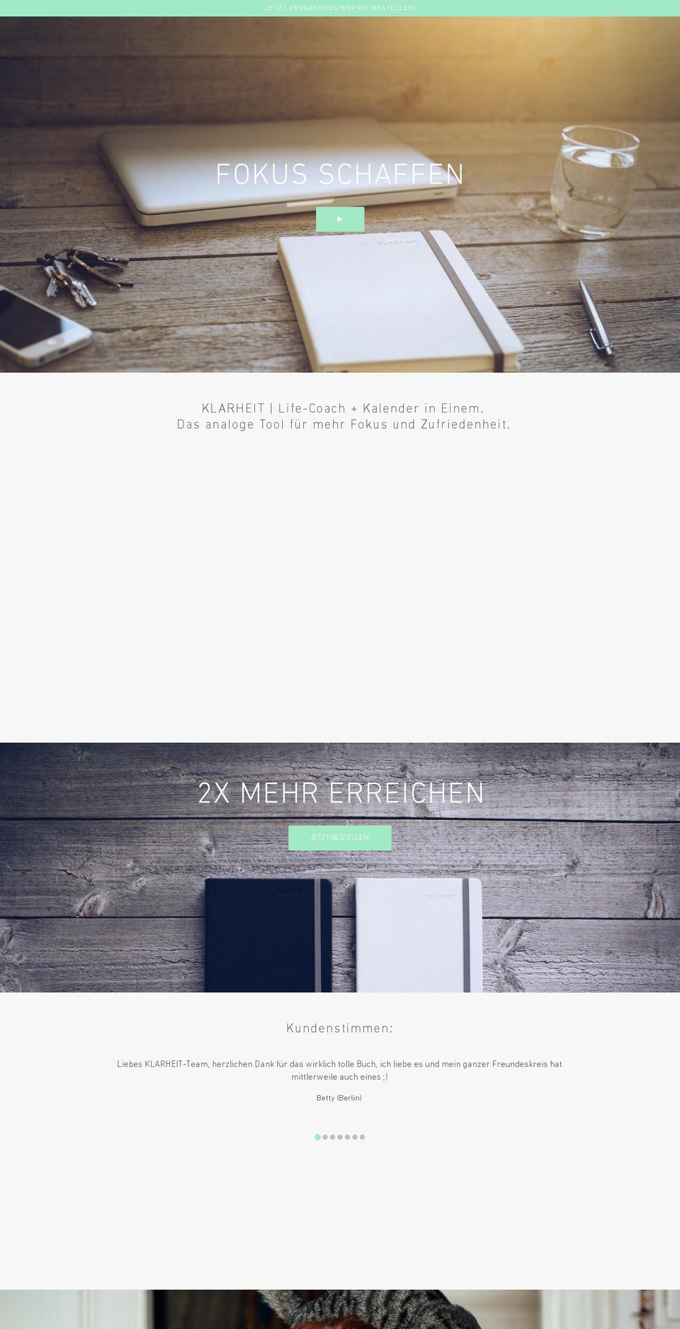 halloklarheit.com shopify website screenshot