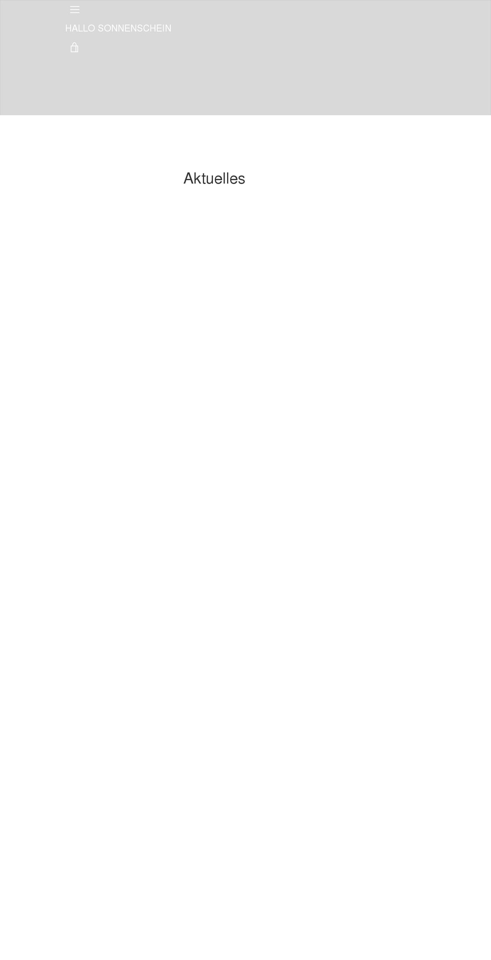 hallosonnenschein.com shopify website screenshot