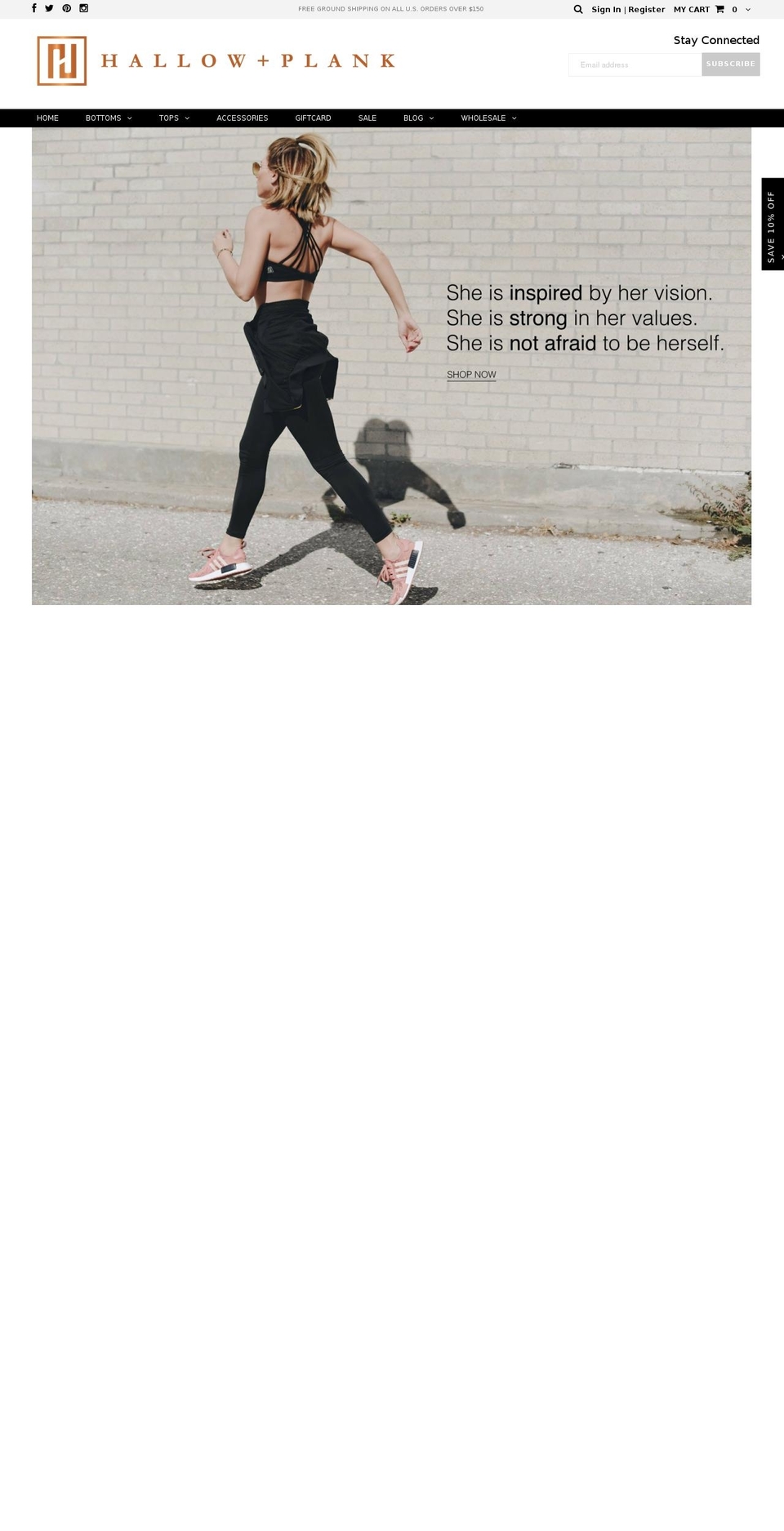 hallowandplank.net shopify website screenshot