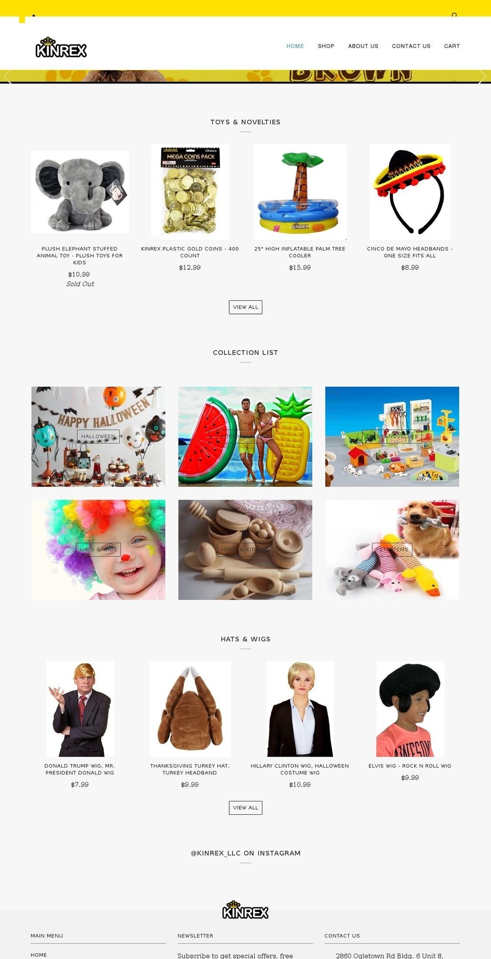 halloweenexclusives.com — Shopify storefront screenshot