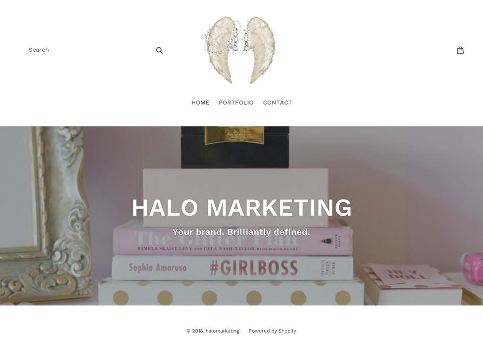 halo-marketing.com — Shopify storefront screenshot
