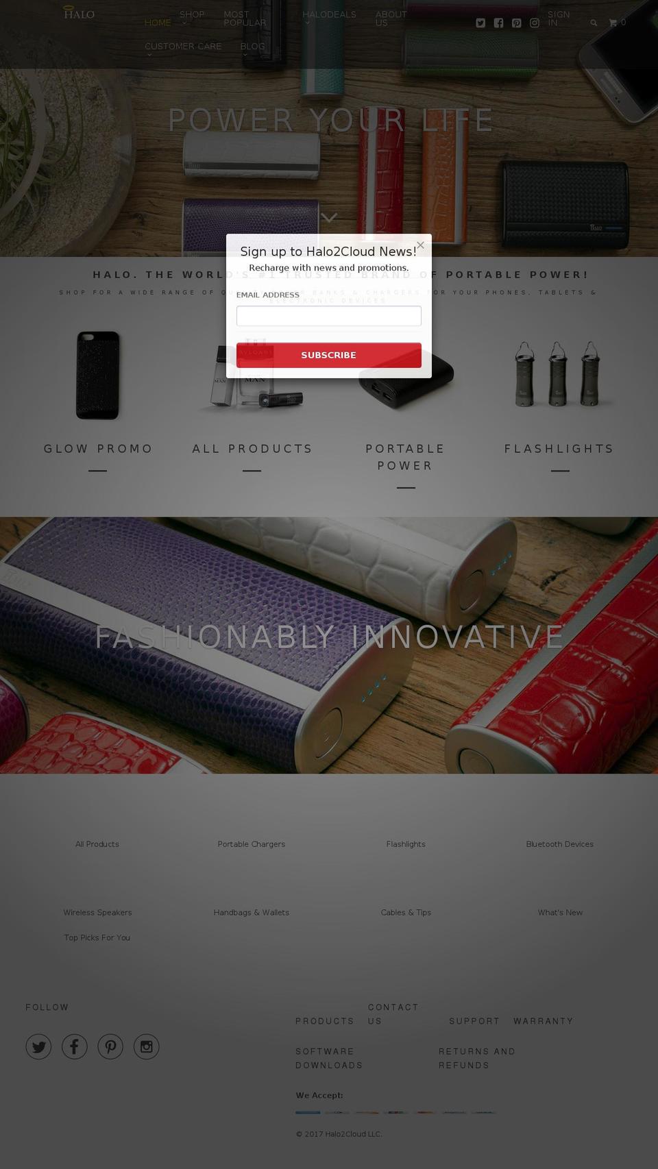 halo-power.com shopify website screenshot
