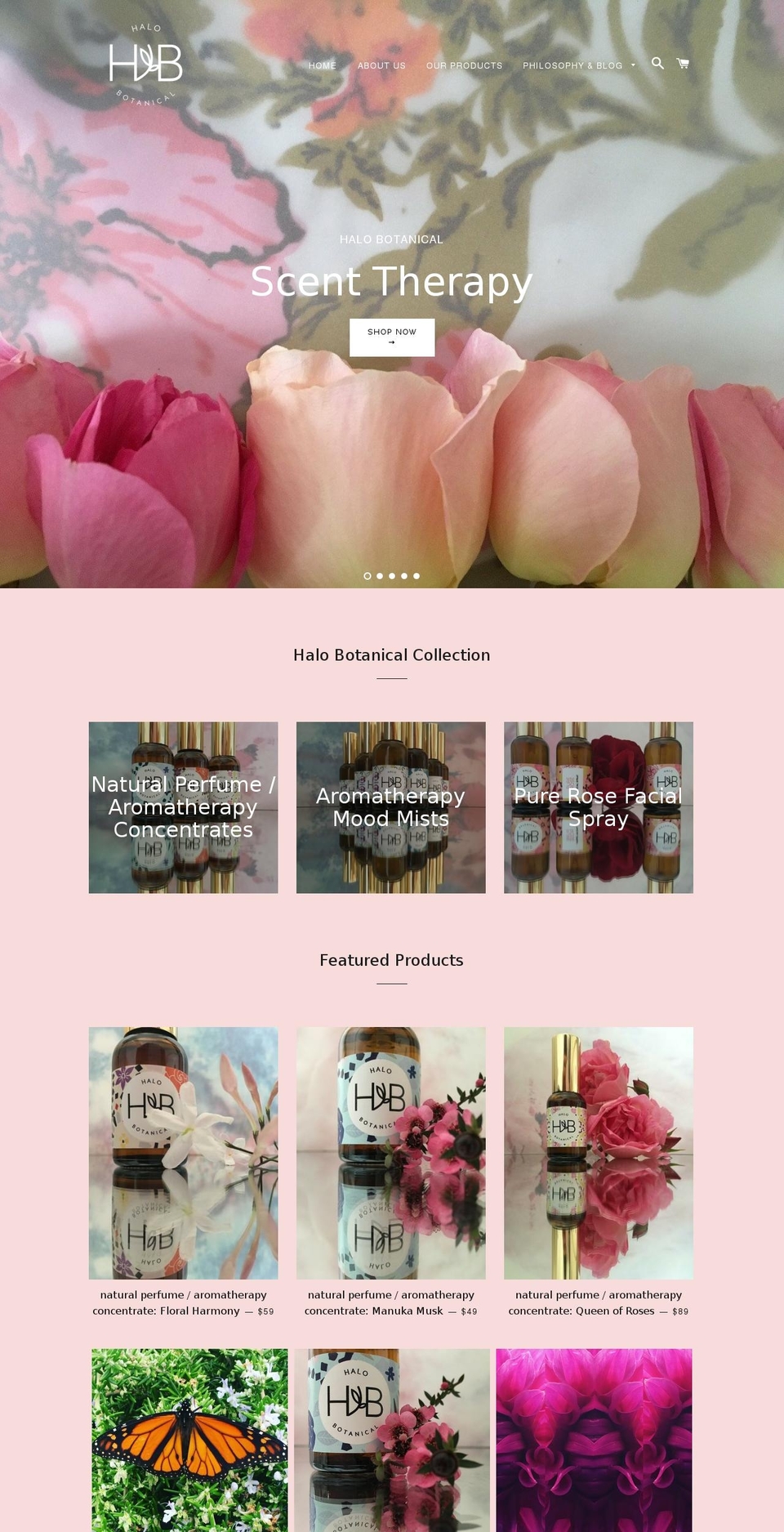 halobotanical.com shopify website screenshot